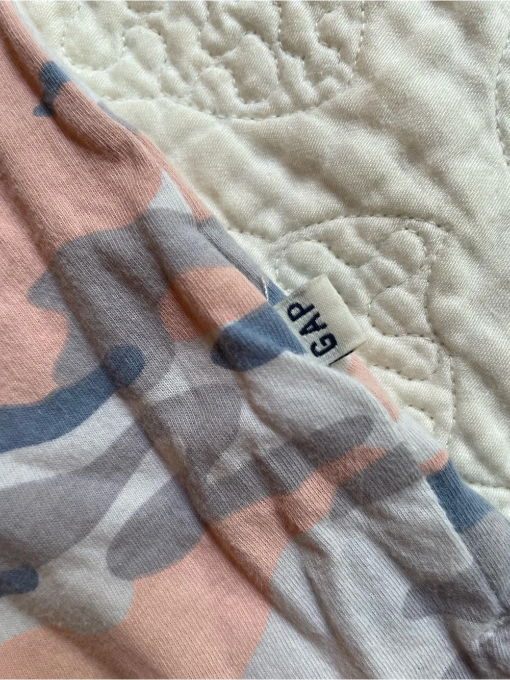 GAP Pink & Gray Camo Sequin Tee girls